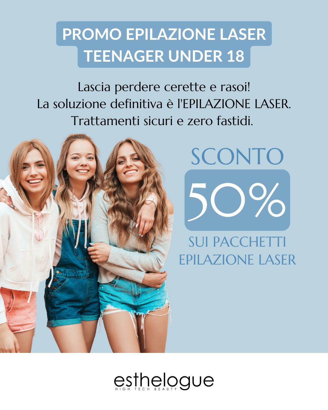 Promo Teenager Under 18 — Epilazione Laser