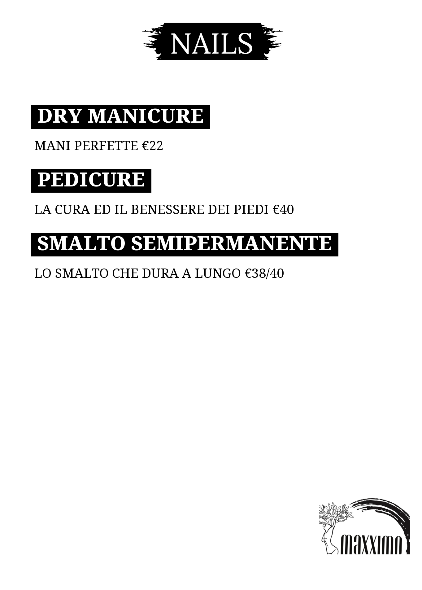 Nails — listino